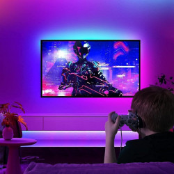 Smart LED лента Govee RGBIC H618A3D1, 12W, 5 м, 90 LED, Wi-Fi, Bluetooth, Alexa, Гласово и мобилно управление, Бял