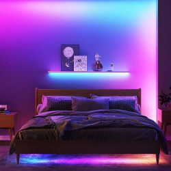 Έξυπνη λωρίδα LED Govee RGBIC H618A3D1, 12W, 5 m, 90 LED, Wi-Fi, Bluetooth, Alexa, φωνητικός και κινητός έλεγχος, λευκό