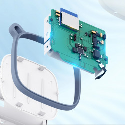 Termometru si umidometru pentru interior Govee H5179, Wi-Fi, Bluetooth, Afisaj LCD, Alb