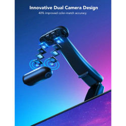 Έξυπνη λωρίδα LED για τηλεόραση Govee Envisual T2 RGBIC H605C, 36W, Διευθυνσιοδοτούμενα έγχρωμα τμήματα, Wi-Fi, Bluetooth, Έως 65" TV, Χρωματική συγχρονισμός, Φωνητικός έλεγχος, Μαύρο