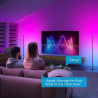 Επίδαυλος λαμπτήρας Smart LED Govee Floor Lamp Basic RGBICW H8076C13, 136 cm, 1000 lm, Wi-Fi, Bluetooth, Matter, Φωνητικός έλεγχος, 58 αποθηκευμένες σκηνές, Μαύρος