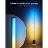 Smart LED lampa pentru podea Govee Pro RGBICWW H6079, 170 cm, 48 W, 2100 lm, 6500 K, Wi-Fi, Bluetooth, Govee Home, Negru