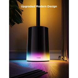 Smart LED lampa pentru podea Govee 2 RGBICWW H607C, 152 cm, 30 W, 1725 lm, 6500 K, Wi-Fi, Bluetooth, Govee Home, Negru