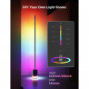 Подова Smart LED лампа Govee Floor Lamp 2 RGBICWW H607C, 152 см, 30W, 1725 lm, 6500K, Wi-Fi, Bluetooth, Govee Home, Черен