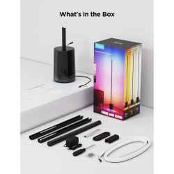 Govee Floor Lamp 2 RGBICWW H607C Έξυπνη λάμπα LED, 152 cm, 30W, 1725 lm, 6500K, Wi-Fi, Bluetooth, Govee Home, Μαύρο