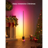 Подова Smart LED лампа Govee Floor Lamp 2 RGBICWW H607C, 152 см, 30W, 1725 lm, 6500K, Wi-Fi, Bluetooth, Govee Home, Черен