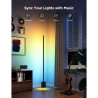 Govee Floor Lamp 2 RGBICWW H607C Έξυπνη λάμπα LED, 152 cm, 30W, 1725 lm, 6500K, Wi-Fi, Bluetooth, Govee Home, Μαύρο