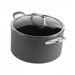 Ninja ZeroStick C33300DE Cookware Set, 6-Piece, Up to 260°C, Non-Stick Coating, PFAS-Free, Glass Lid, Induction Compatible, Black