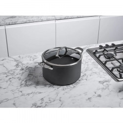 Ninja ZeroStick C33300DE Cookware Set, 6-Piece, Up to 260°C, Non-Stick Coating, PFAS-Free, Glass Lid, Induction Compatible, Black