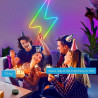 Smart LED лента Govee Neon Rope Light 2 RGBIC H61D3301, 36W, 3 m, 173 lm, Bluetooth, Wi-Fi, Matter, Таймер, Самозалепваща, 252 диода, Бял