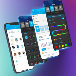 Έξυπνη λωρίδα LED Govee Neon Rope Light 2 RGBIC H61D3301, 36W, 3 m, 173 lm, Bluetooth, Wi-Fi, Matter, Χρονοδιακόπτης, Αυτοκόλλητη, 252 δίοδοι, Λευκό