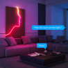 Smart LED лента Govee Neon Rope Light 2 RGBIC H61D3301, 36W, 3 m, 173 lm, Bluetooth, Wi-Fi, Matter, Таймер, Самозалепваща, 252 диода, Бял