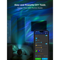 Smart lampa tip proiector Govee Star Light Projector H6093, 12 W, RGBW, Control vocal, Wi-Fi, Bluetooth, Negru