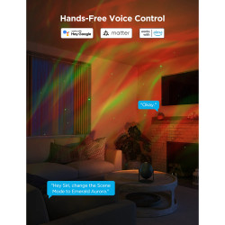 Govee Star Light Projector H6093 Smart Star Projector Lamp, 12W, RGBW, Voice Control, Wi-Fi, Bluetooth, Black