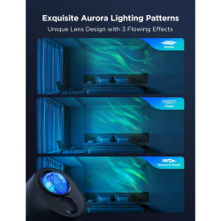 Smart lampa tip proiector Govee Star Light Projector H6093, 12 W, RGBW, Control vocal, Wi-Fi, Bluetooth, Negru