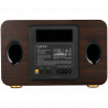 Boxa Edifier D32 BL-WALNUT, 60 W, Baterie pana la 11 h, Audio de inalta rezolutie/wireless, Bluetooth 5.3, Wi-Fi, Apple Airplay2, DRC, DSP, Carcasa din lemn, Negru/Maro