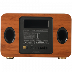 Тонколона Edifier D32 BR, 60W, 11 часа, Hi-Res Audio/Wireless, Bluetooth 5.3, Wi-Fi, Apple Airplay2, DRC, DSP,  Дървен корпус, Кафяв
