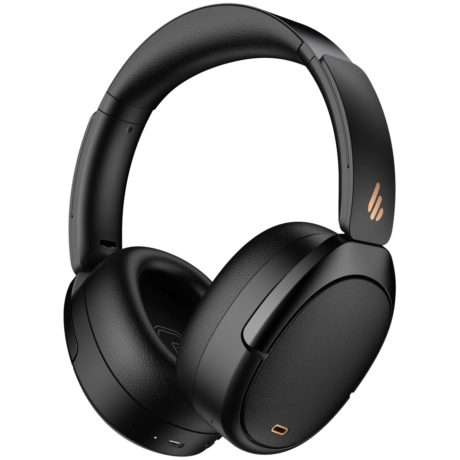 Casti fara fir Edifier WH950NB negre, 40 mm, 55 ore, Difuzoare dinamice acoperite cu titan, 3 moduri, Timer, Bluetooth V5.4, ANC, ENC, Hi-Res, Negru
