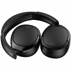 Edifier WH950NB Black Wireless Headphones, 40 mm, 55 hours, Titanium-coated dynamic drivers, 3 modes, Timer, Bluetooth V5.4, ANC, ENC, Hi-Res, Black