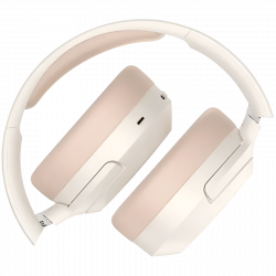 Edifier W820NB Plus V25 Ivory Wireless Headphones, 40 mm, 80 hours, AI, Titanium-coated dynamic drivers, Bluetooth 6.1, ANC, Hi-Res, Beige