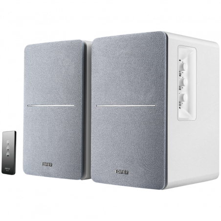 Edifier R1280T WH 2.0 Speakers, 42W RMS, 2xRCA, Remote Control, Wooden Cabinet, White