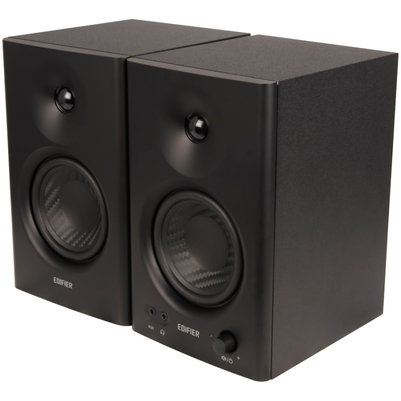 Boxe Edifier MR4 BL, 42 W RMS, RCA, AUX, TRS, Difuzoare de frecvență înaltă și joasă de 1"/4", 2 moduri, Negru