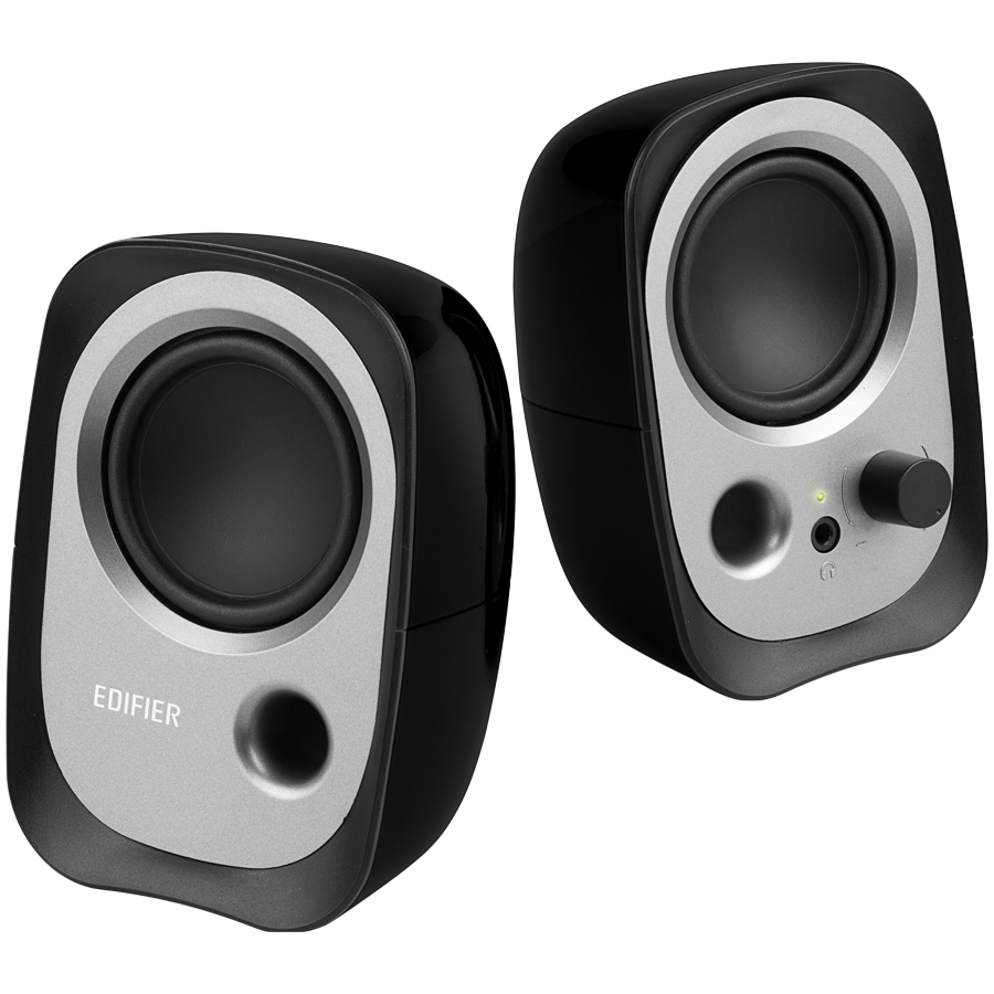 Boxe Edifier R12U BL 2.0, 4 W RMS, USB, AUX, 20 KHz, Difuzoare de 2,25", Control sunet, Negru