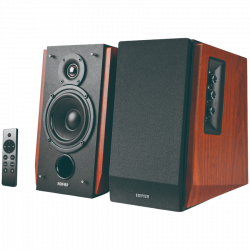 Тонколони Edifier R1700BTs, 66W RMS, Bluetooth V5.1, RCA, Изход за субуфер, DSP, DRC, Дистанционно управление, Дървен MDF дизайн, Кафяв