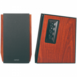 Boxe Edifier R1700BTs, 66 W RMS, Bluetooth V5.1, RCA, Subwoofer, DSP, DRC, Telecomanda, Lemn MDF, Maro