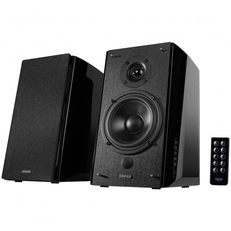 Edifier R2000DB 2.0 Bookshelf Speakers, Bluetooth, 3.5mm to RCA, Optical, 1-inch Tweeters, 5-inch Drivers, 120W (RMS), Control K