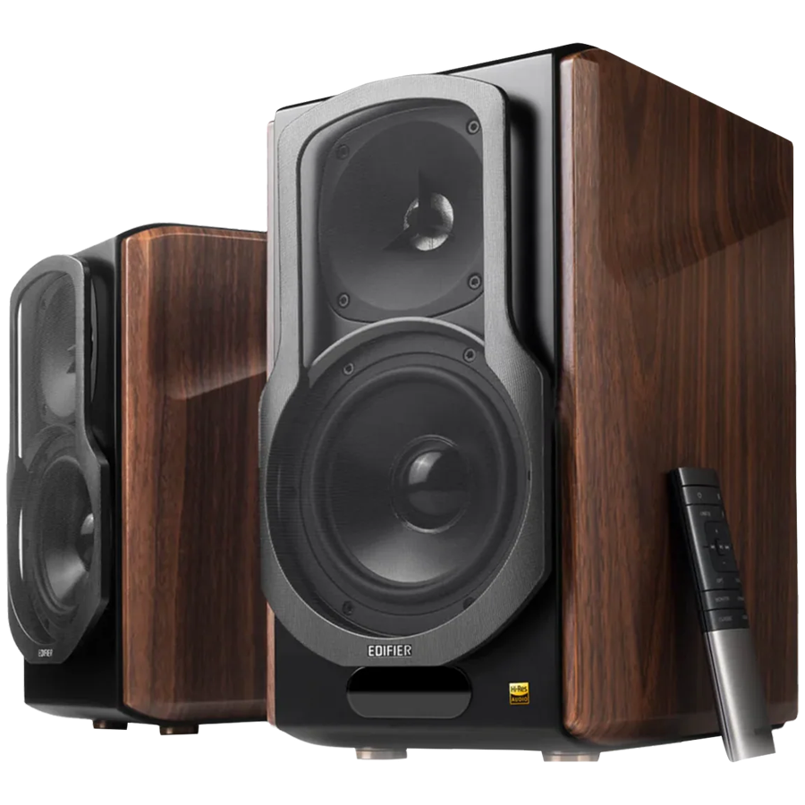 Boxe Edifier S2000MKIII, 130 W, active, Bluetooth 5.0, 2xRCA, Afisaj OLED, Maro
