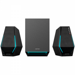 Аудио система Edifier G1500 MAX, 30W, 2x2.5" говорители, 4" субуфер, Bluetooth 5.3, 10 динамични RGB режима, Черен