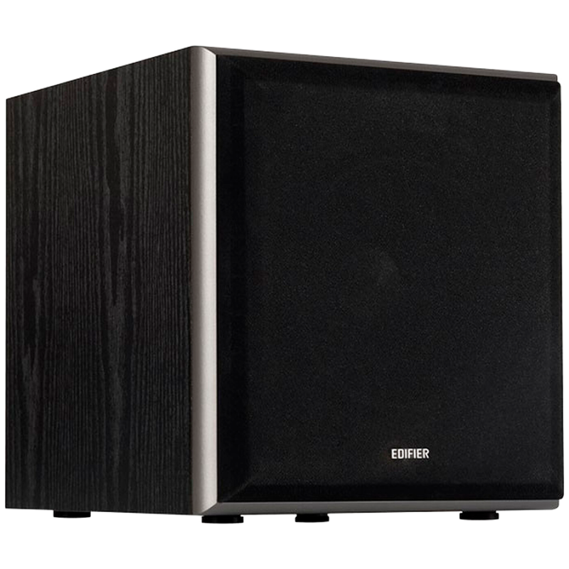 Edifier T5 Powered Subwoofer, 8" front-firing long-throw woofer, 70W RMS, low frequencies down to 38Hz, MDF cabinet with wood gr