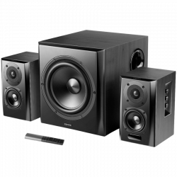 Edifier S351DB 2.1 Audio System, BT V5.1, Optical, Coaxial, RCA, 8-inch Subwoofer, 3.5-inch Drivers, 0.75-inch Tweeters, 150W (R