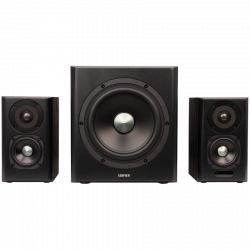 Edifier S351DB 2.1 Speaker System, 150W RMS, Bluetooth 5.1, Optical, Coaxial, RCA, PC, AUX, DSP & DRC, MDF Cabinet, Remote Control, Black