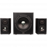 Edifier S351DB 2.1 Speaker System, 150W RMS, Bluetooth 5.1, Optical, Coaxial, RCA, PC, AUX, DSP & DRC, MDF Cabinet, Remote Control, Black