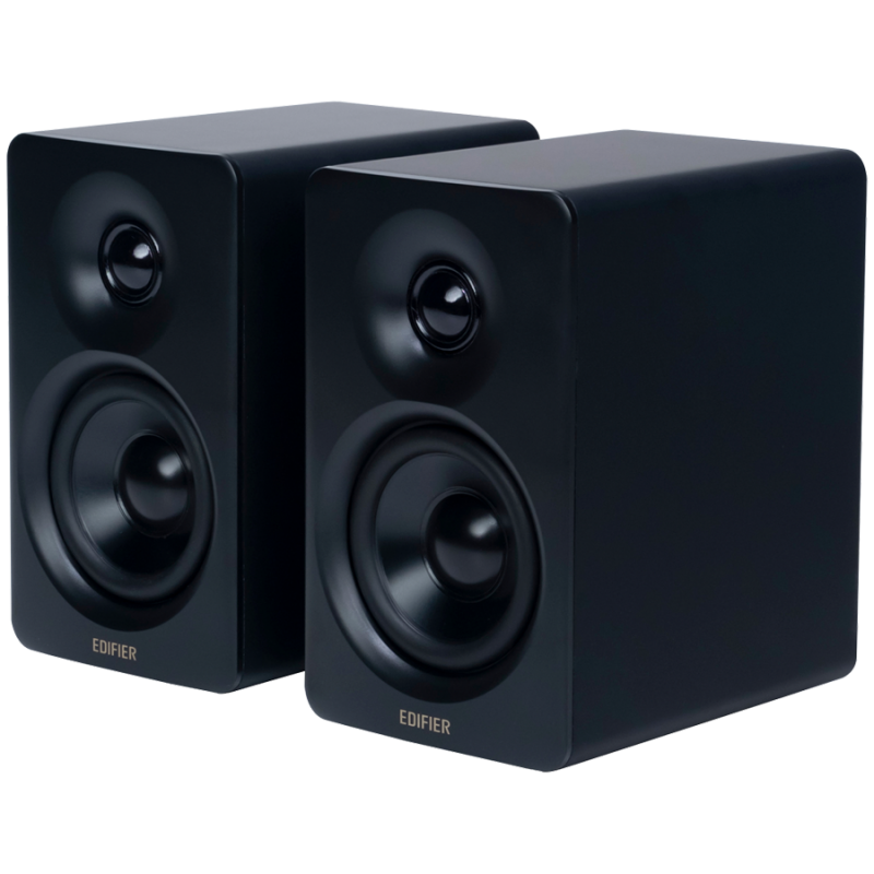 Edifier M60 BL Speakers, 66W RMS, Bluetooth 5.3, Hi-Res Audio, DSP, USB-C, 3.5mm AUX, ConneX, Handcrafted Enclosure, Black