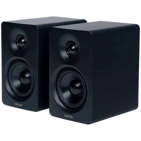 Edifier M60 BL Speakers, 66W RMS, Bluetooth 5.3, Hi-Res Audio, DSP, USB-C, 3.5mm AUX, ConneX, Handcrafted Enclosure, Black