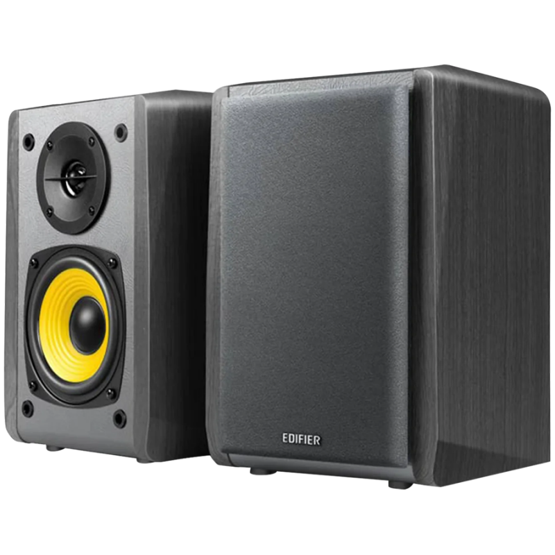 Edifier R1010BT Bookshelf Speakers, Bluetooth V5.1, Dual RCA Inputs, 4-inch  Mid-Bass Drivers 0.5-inch Tweeters, 24 W RMS, Black