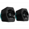 Геймърски тонколони Edifier G2000 2.0 BL, 16W RMS, BT V5.1, USB, AUX, RGB, Hi-Fi, 3 режима, Памет на настройки, Черен