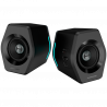 Геймърски тонколони Edifier G2000 2.0 BL, 16W RMS, BT V5.1, USB, AUX, RGB, Hi-Fi, 3 режима, Памет на настройки, Черен
