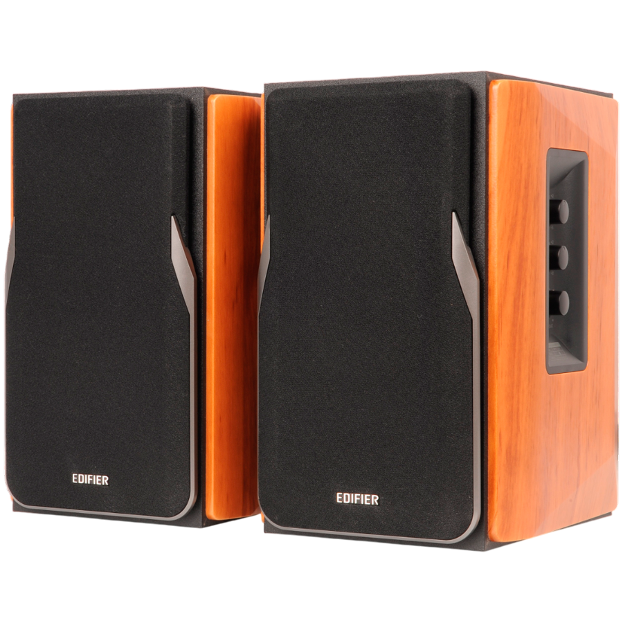 Boxe Edifier R1380DB, 42 W RMS, Bluetooth 5.1, 2xRCA, Mufa de 3,5 mm, Crossover activ, Control bas si inalte, Maro