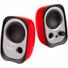 Edifier R12U 2.0 Audio System, USB, AUX, 2.25-inch Drivers, 4W (RMS), Volume Control, Red