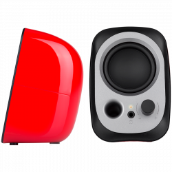 Edifier R12U 2.0 Audio System, USB, AUX, 2.25-inch Drivers, 4W (RMS), Volume Control, Red