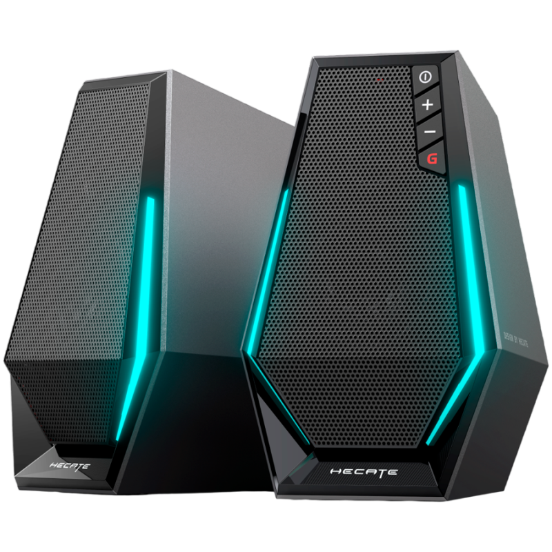 Boxe Edifier G1500, 10 W, Difuzoare 2x2,5", Bluetooth 5.3, Iluminare RGB, Negru