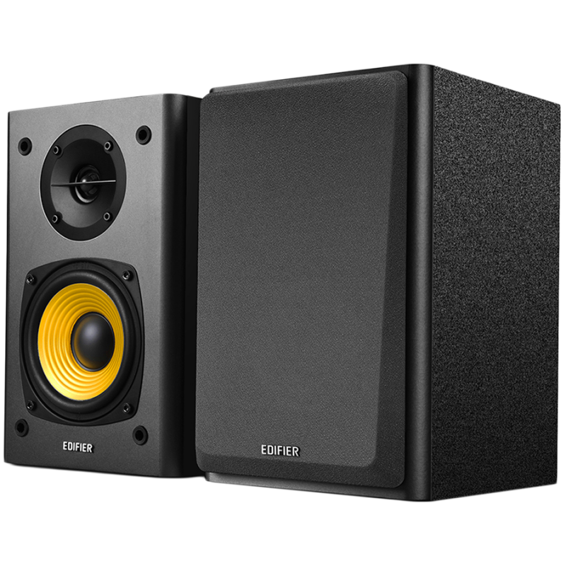 Edifier R1000T4 Speakers, 24W, 4" + 0.5" drivers, Active, Dual RCA, Control buttons, Black