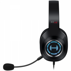 Edifier G2 II USB Gaming Headset, 50mm drivers, Virtual 7.1 Surround, RGB lighting, Noise-Canceling Microphone, Black