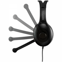 Слушалки Edifier K800, 40 мм говорители, Шумоизолиращ вграден микрофон, USB, Black