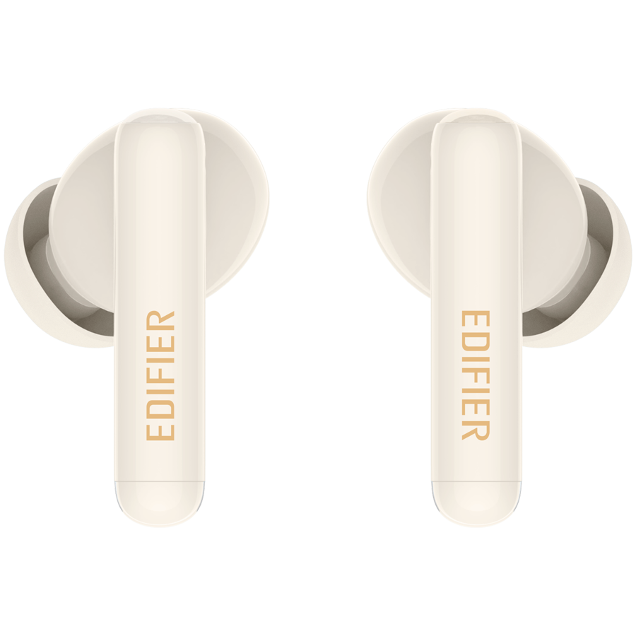 Безжични слушалки Edifier X5 Pro, Bluetooth 5.3, ANC, Сензорни контроли, До 31 часа, USB-C, IP55, Бежов