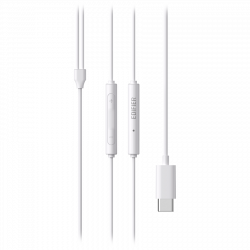 Edifier P180 Headphones, 14 mm, Wired, Hi-Res Audio, Built-in Microphone, USB-C, White